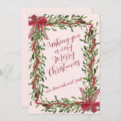 Vroege kerstkaart (Voorkant / Achterkant)