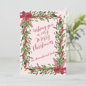 Vroege kerstkaart (Staand voorkant)