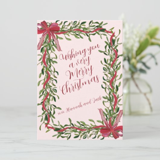 Vroege kerstkaart (Staand voorkant)