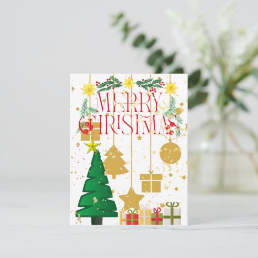 Vroege kerstkaart (Staand voorkant)