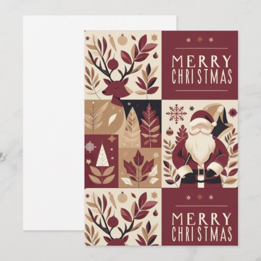 Vroege kerstkaart (Voorkant / Achterkant)