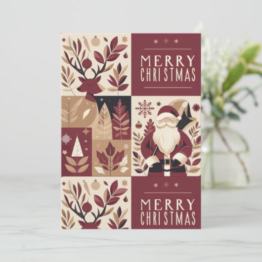 Vroege kerstkaart (Staand voorkant)