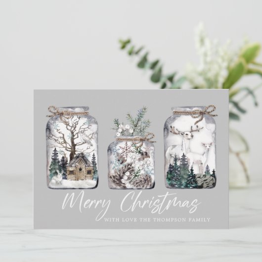 Vroege kerstkaart (Staand voorkant)