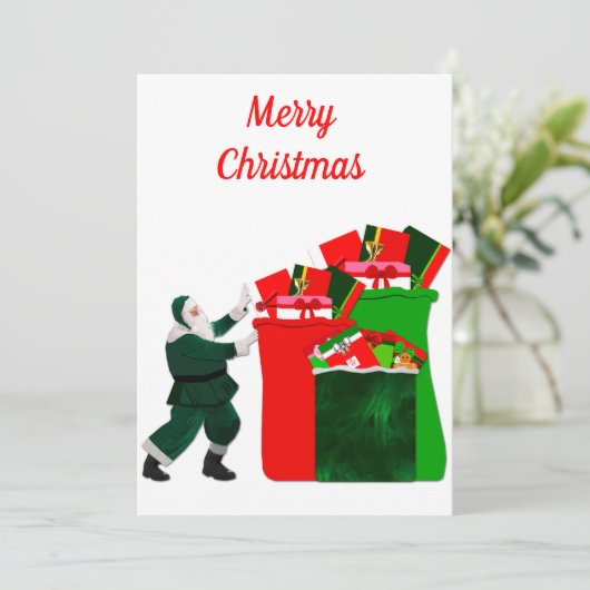 Vroege kerstkaart (Staand voorkant)