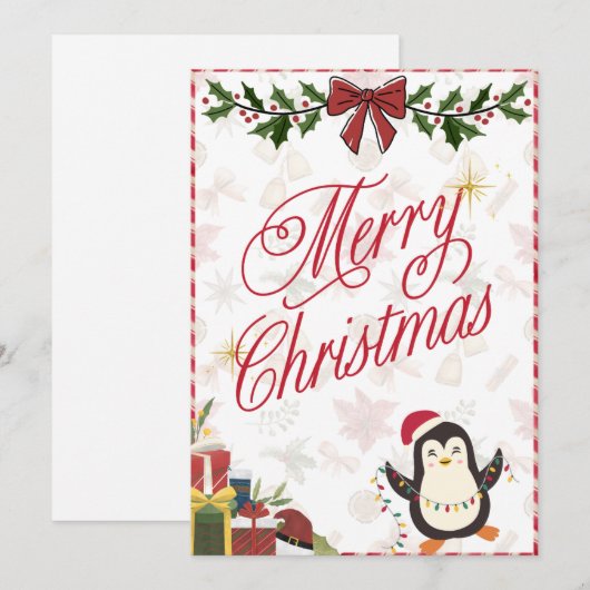 Vroege kerstkaart (Voorkant / Achterkant)