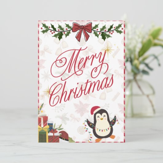 Vroege kerstkaart (Staand voorkant)