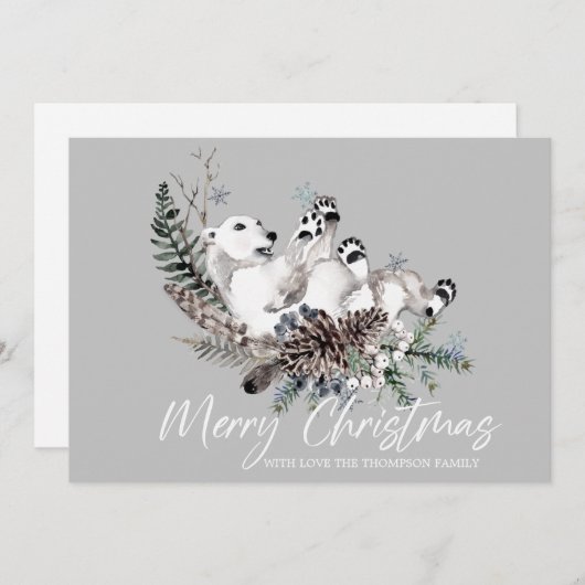 Vroege kerstkaart (Voorkant / Achterkant)