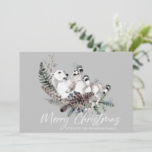 Vroege kerstkaart (Staand voorkant)