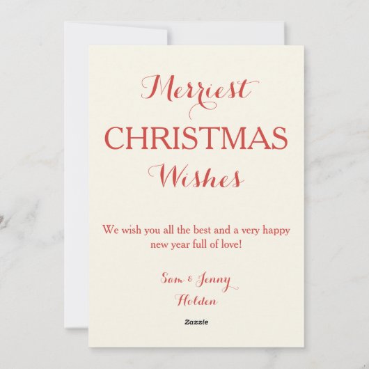 Vroege kerstkaart (Achterkant)