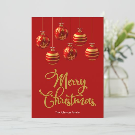 Vroege kerstkaart (Staand voorkant)