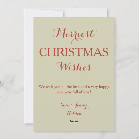 Vroege kerstkaart (Achterkant)