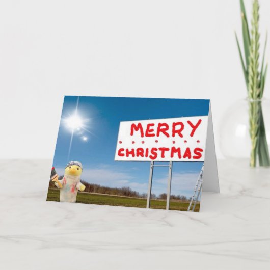 Vroege kerstkaart aankondiging (Voorkant)