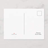 Vroege kerstkaart aankondigingskaart (Achterkant)