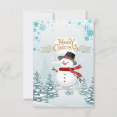 Vroege kerstkaart bedankkaart (Voorkant)