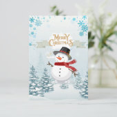 Vroege kerstkaart bedankkaart (Staand voorkant)