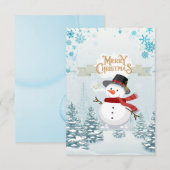 Vroege kerstkaart bedankkaart (Voorkant / Achterkant)