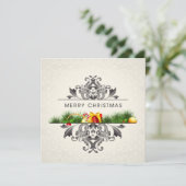 Vroege kerstkaart bedankkaart (Staand voorkant)