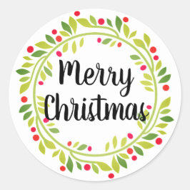 Vroege kerstkaart en stickers