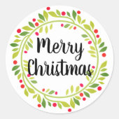 Vroege kerstkaart en stickers (Voorkant)