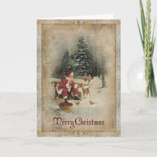 Vroege kerstkaart feestdagen kaart (Voorkant)