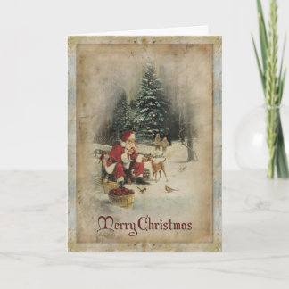 Vroege kerstkaart feestdagen kaart