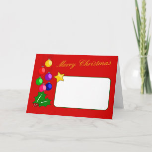 Vroege kerstkaart feestdagen kaart