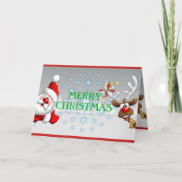 Vroege kerstkaart feestdagen kaart