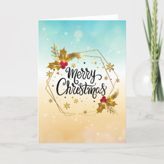 Vroege kerstkaart feestdagen kaart