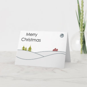 Vroege kerstkaart feestdagen kaart