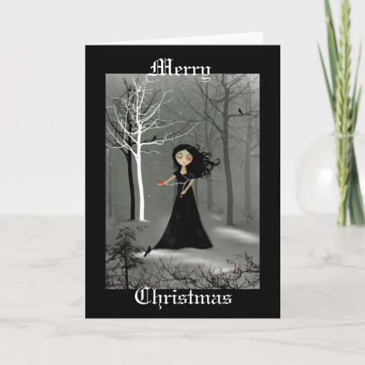 Vroege kerstkaart feestdagen kaart (Voorkant)