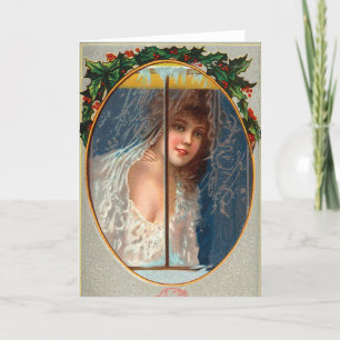 Vroege kerstkaart feestdagen kaart