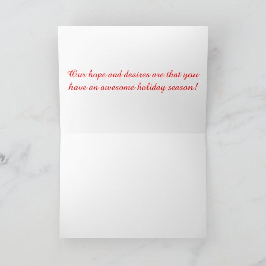 Vroege kerstkaart feestdagen kaart (Binnen)