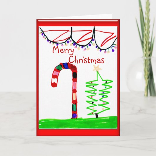 Vroege kerstkaart feestdagen kaart (Voorkant)