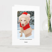 Vroege kerstkaart feestdagen kaart (Achterkant)