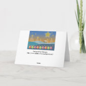 Vroege kerstkaart feestdagen kaart (Achterkant)