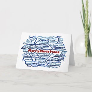 Vroege kerstkaart feestdagen kaart