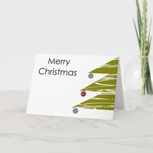 Vroege kerstkaart feestdagen kaart (Voorkant)