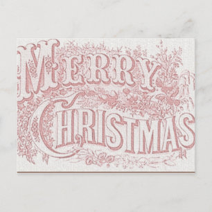 Vroege kerstkaart feestdagenkaart