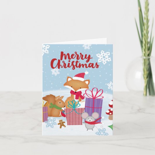 Vroege kerstkaart kaart (Voorkant)