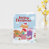 Vroege kerstkaart kaart (Gele Bloem)