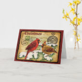 Vroege kerstkaart kaart (Gele Bloem)