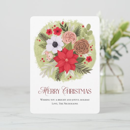 Vroege kerstkaart kaart (Staand voorkant)