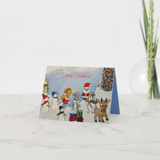 Vroege kerstkaart kaart