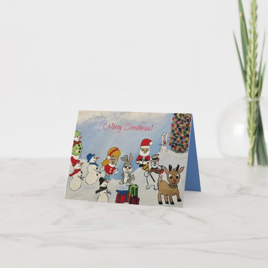 Vroege kerstkaart kaart (Voorkant)