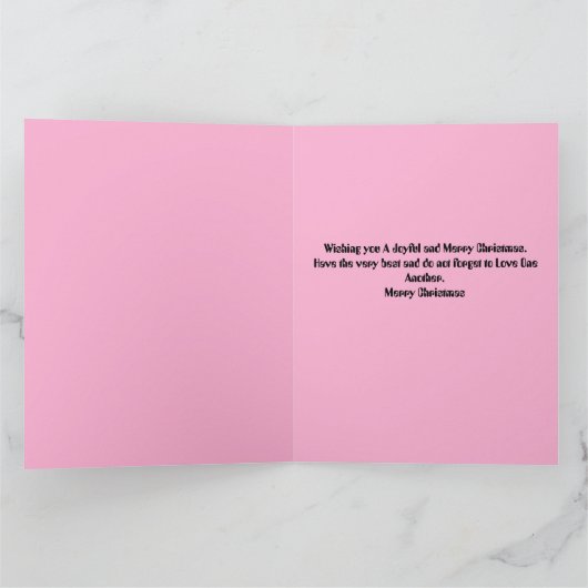 Vroege kerstkaart kaart (Binnen)