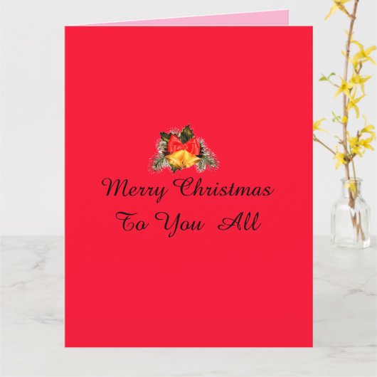 Vroege kerstkaart kaart (Gele Bloem)