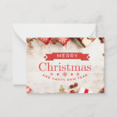 Vroege kerstkaart  kerstkaart notitiekaartje (Voorkant)