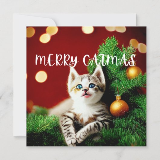 Vroege kerstkaart met kerstmis (Voorkant)