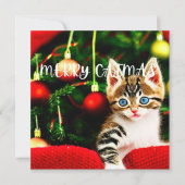 Vroege kerstkaart met kerstmis (Voorkant)