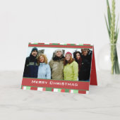 Vroege kerstkaart met uw foto feestdagen kaart (Voorkant)